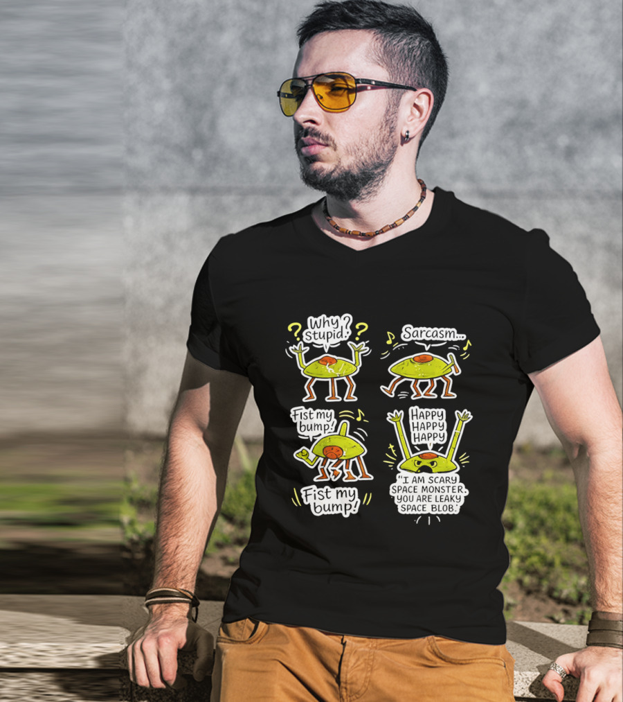 Project Hail Mary Rocky Eridian Why Stupid Sarcasm Fist My Bump Happy T-Shirt