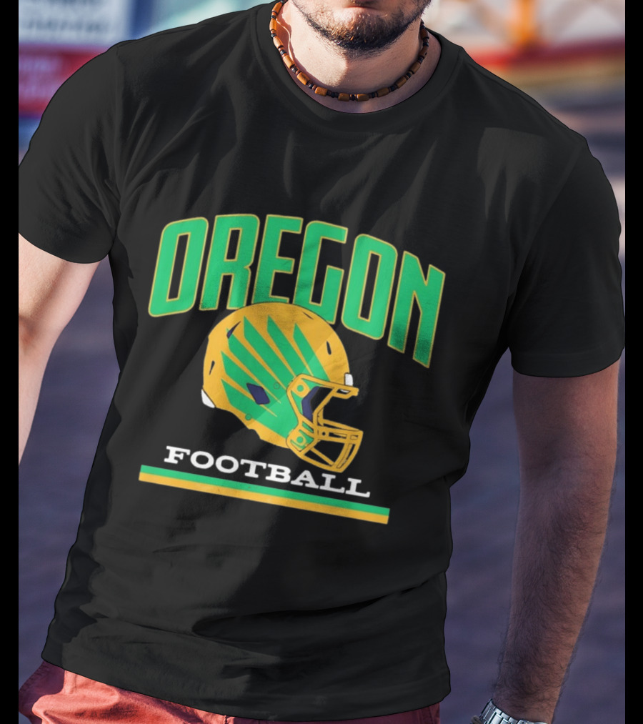 Oregon Ducks Football Team Helmet T-Shirt