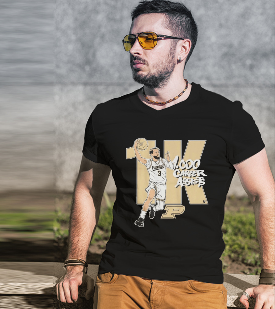 Purdue Basketball 1K Career Assists Braden Smith T-Shirt