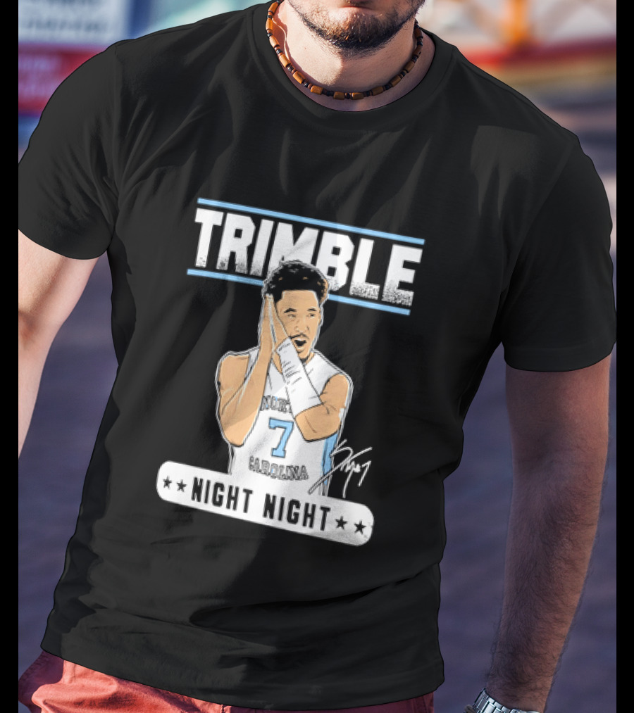 Seth Trimble North Carolina Tar Heels Basketball Tribute Night Night T-Shirt