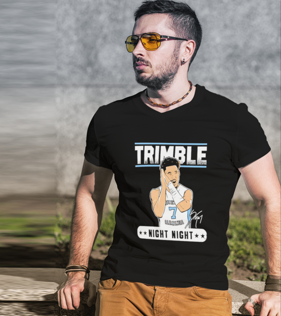 Seth Trimble North Carolina Tar Heels Basketball Tribute Night Night T-Shirt