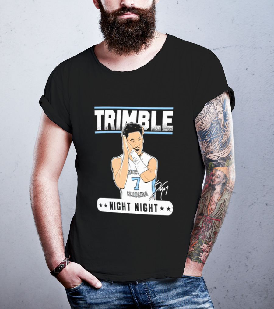 Seth Trimble North Carolina Tar Heels Basketball Tribute Night Night T-Shirt