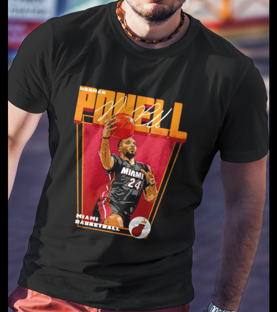 Norman Powell Miami Basketball 24 T-Shirt