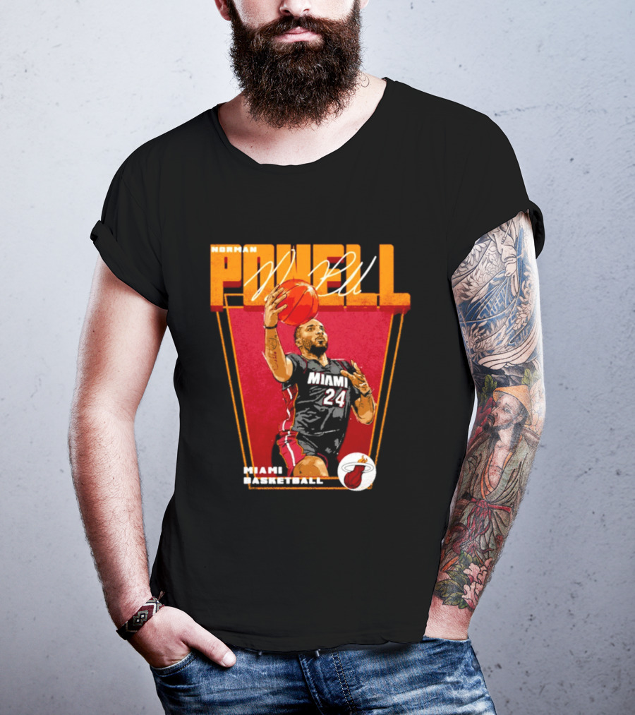 Norman Powell Miami Basketball 24 T-Shirt