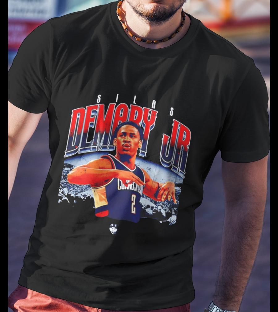 Silas Demary Jr UConn Husky Basketball Player Collage T-Shirt