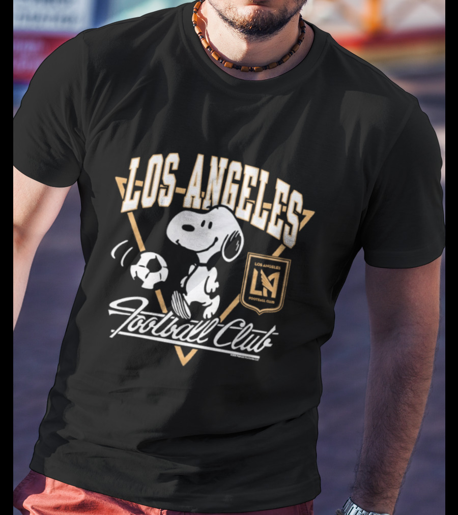 Peanuts Snoopy Los Angeles Football Club Soccer Collaboration T-Shirt