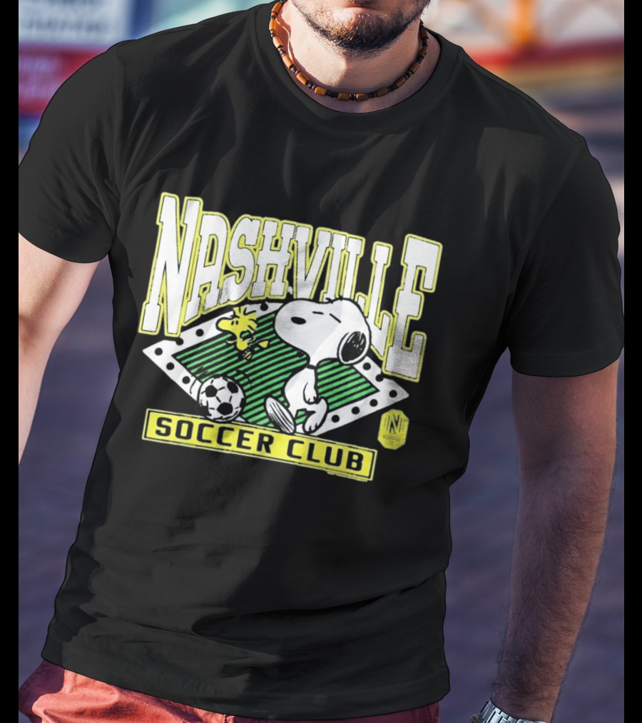 Nashville Soccer Club Snoopy Woodstock Peanuts Collaboration T-Shirt