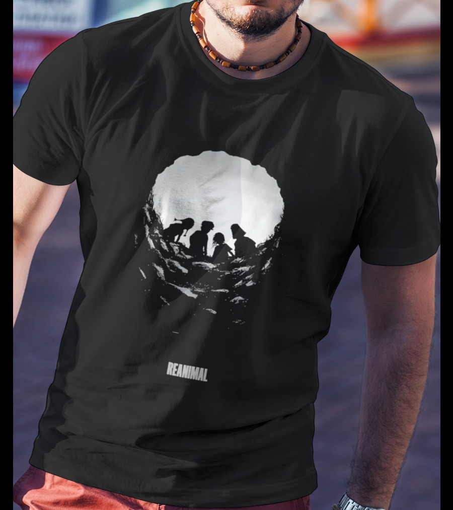 Reanimal Cave Silhouette Family Exploration T-Shirt