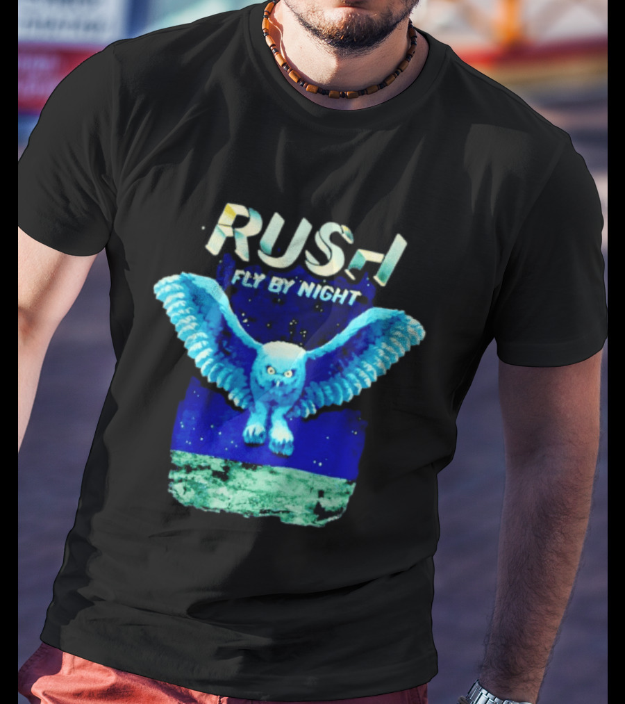 Rush Fly By Night Album Owl T-Shirt