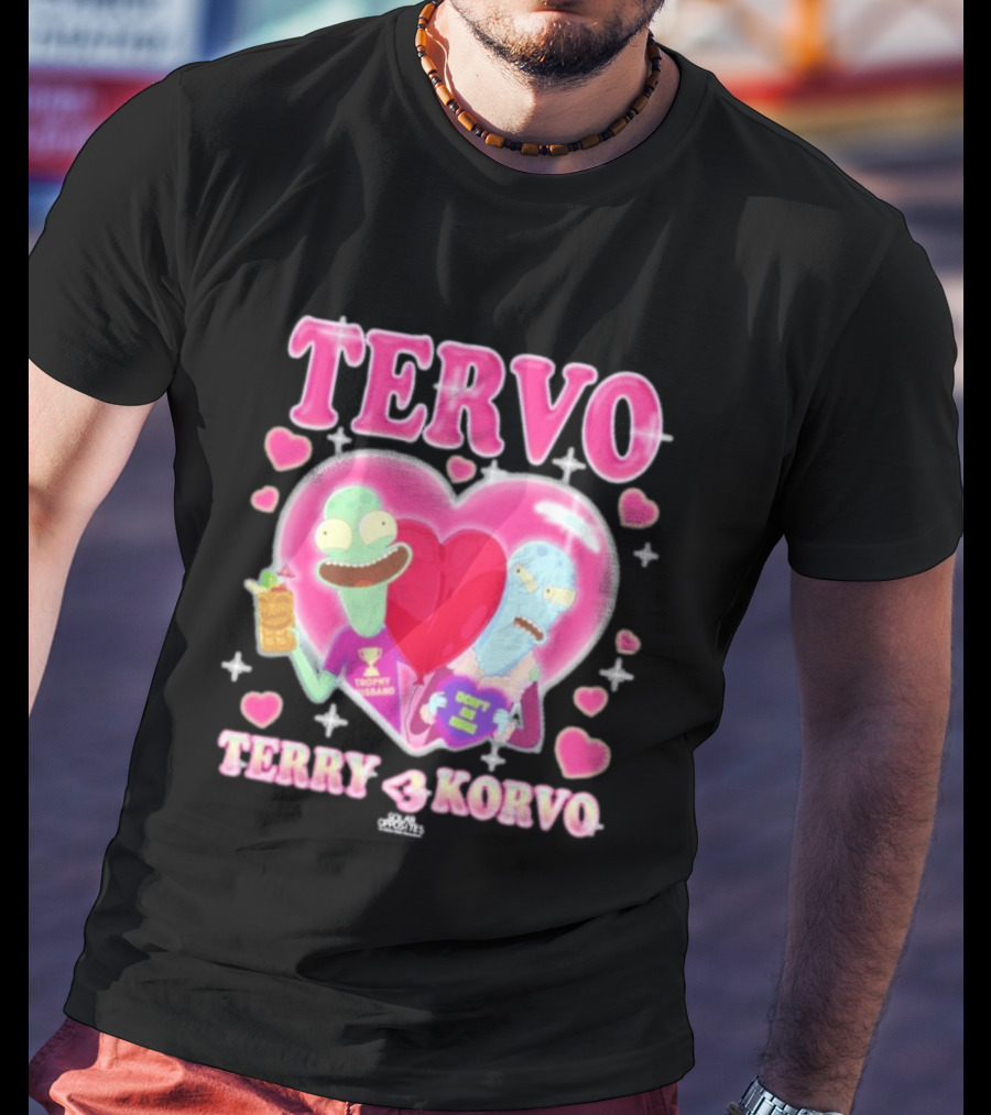 TERVO Terry Korvo Trophy Husband Don't Go Bacon My Heart T-Shirt