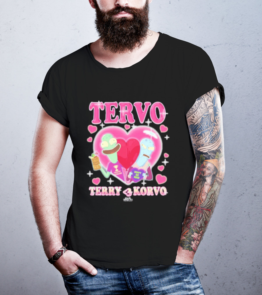 TERVO Terry Korvo Trophy Husband Don't Go Bacon My Heart T-Shirt