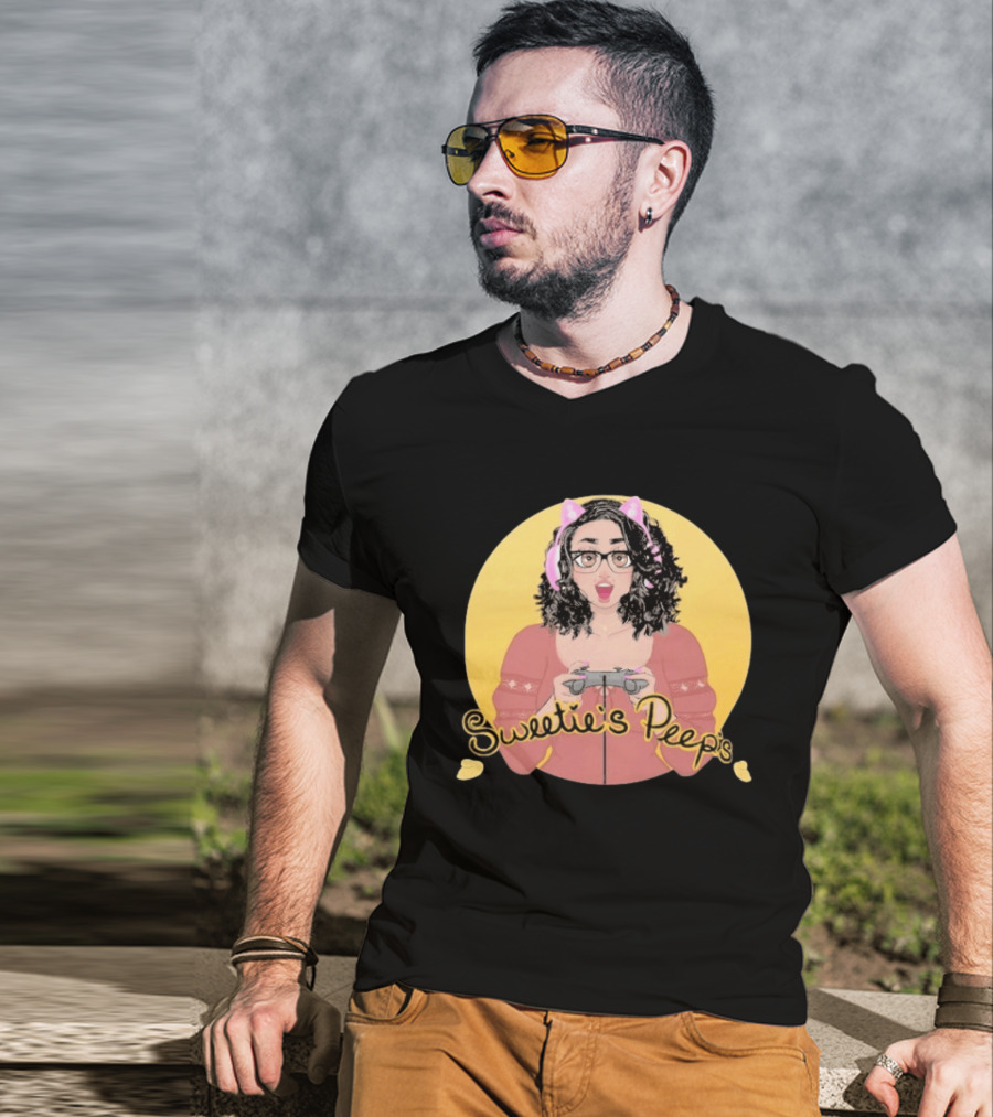 Sweetie's Peeps Gamer Girl Headset And Glasses T-Shirt