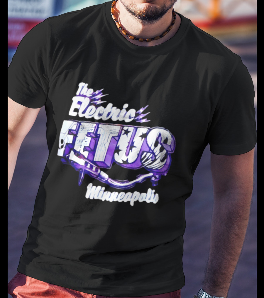 The Electric Fetus Minneapolis Purple Stars And Stripes T-Shirt