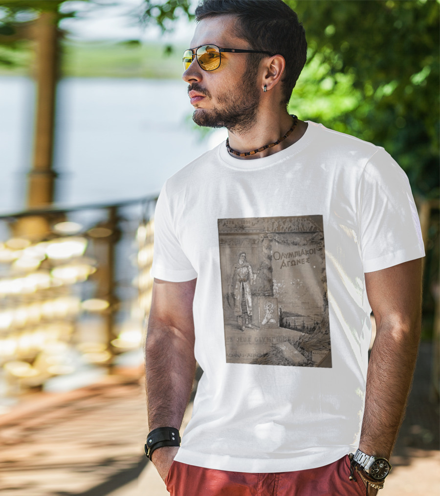 776 1896 Olympiakoi Agones Athina Athènes Jeux Olympiques T-Shirt