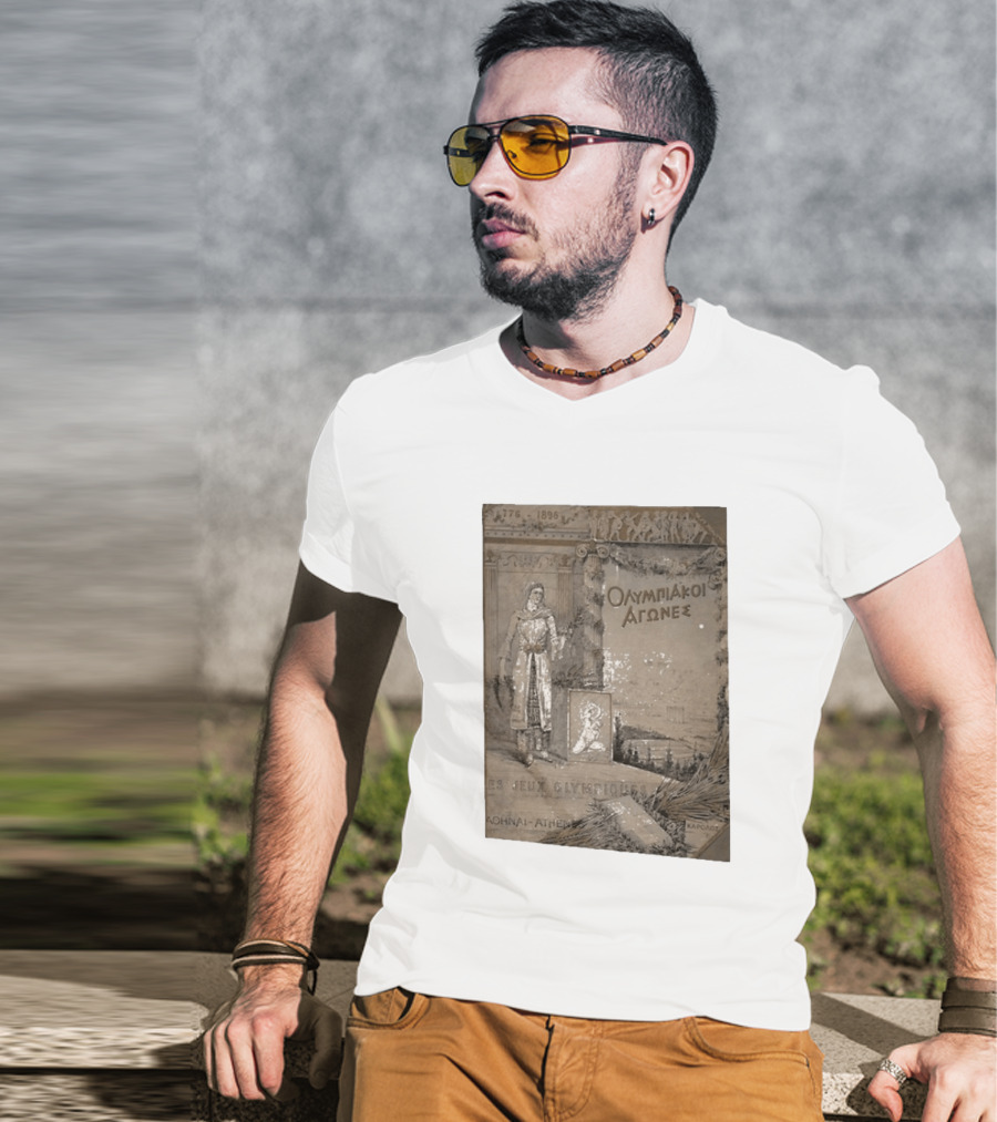 776 1896 Olympiakoi Agones Athina Athènes Jeux Olympiques T-Shirt