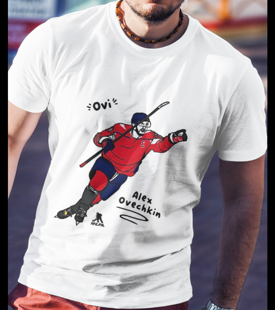 Ovi Cartoon Alex Ovechkin Washington Capitals Hockey T-Shirt