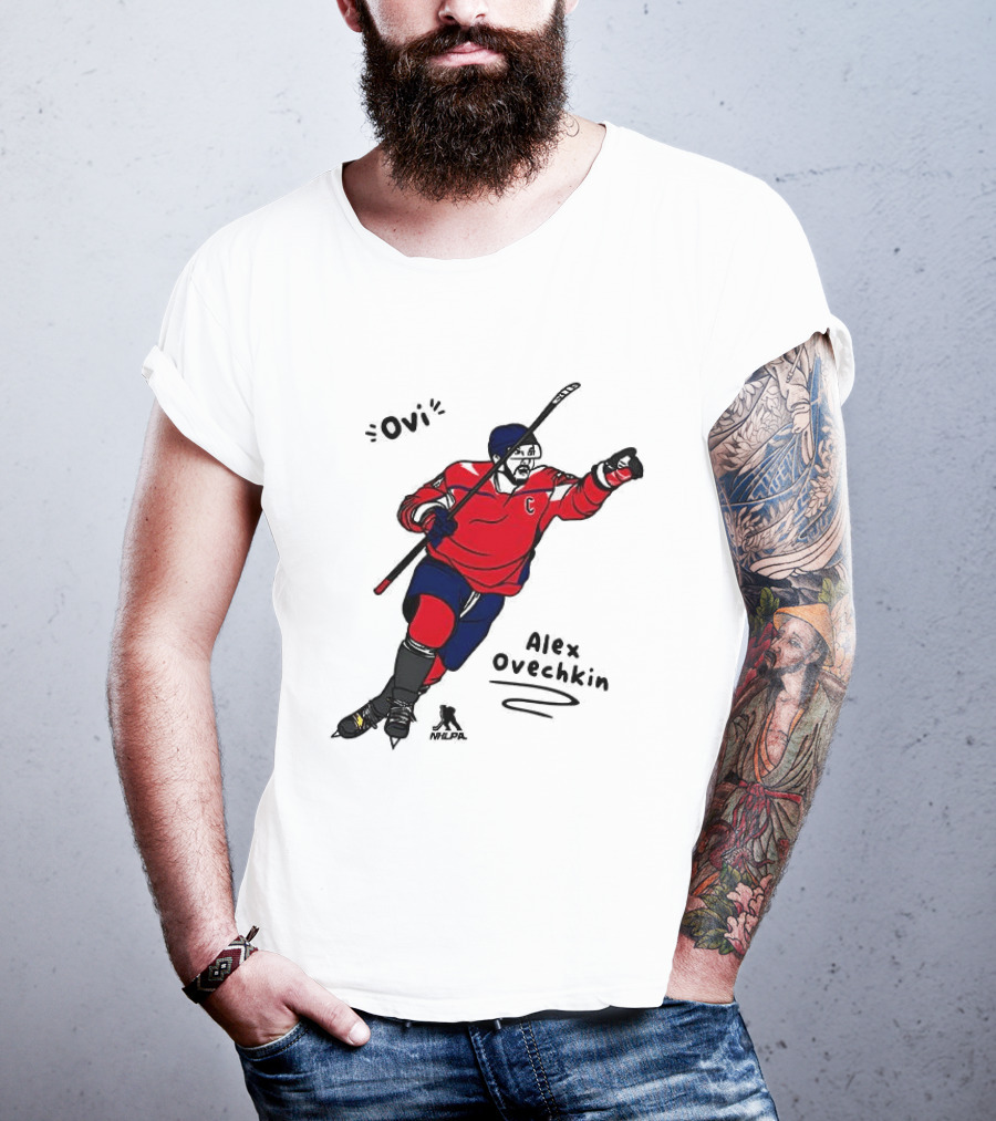 Ovi Cartoon Alex Ovechkin Washington Capitals Hockey T-Shirt