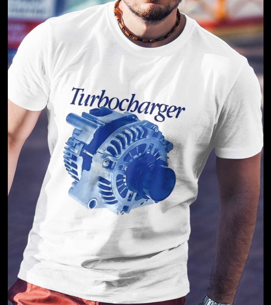 Turbocharger Alternator Blue Highlight T-Shirt