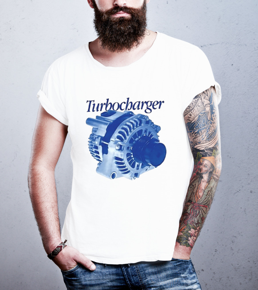 Turbocharger Alternator Blue Highlight T-Shirt
