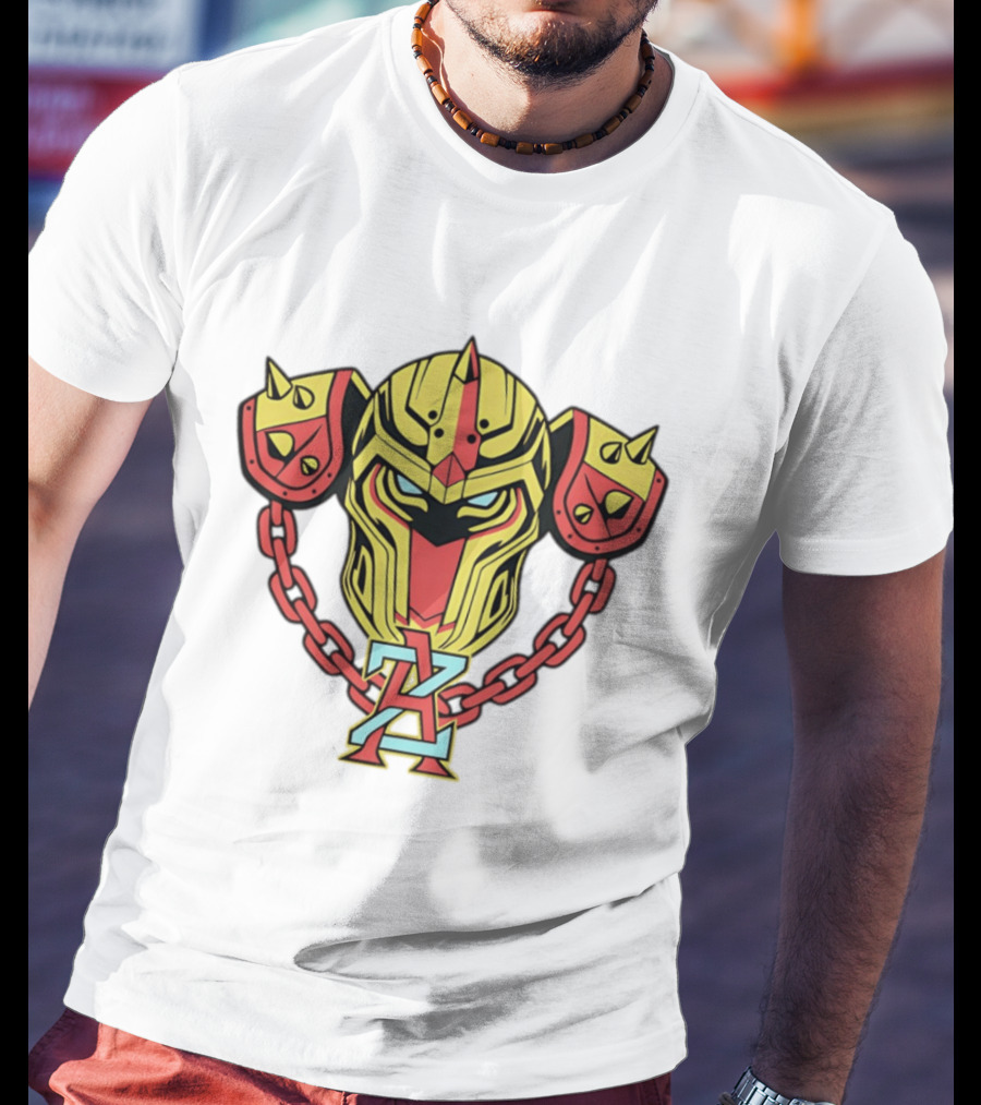Arizona Juggernauts Robot Helmet Symbol With Chains T-Shirt
