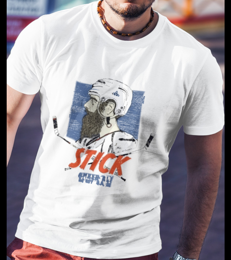 Stick Savard Atkinson Hockey Bearded Helmet T-Shirt