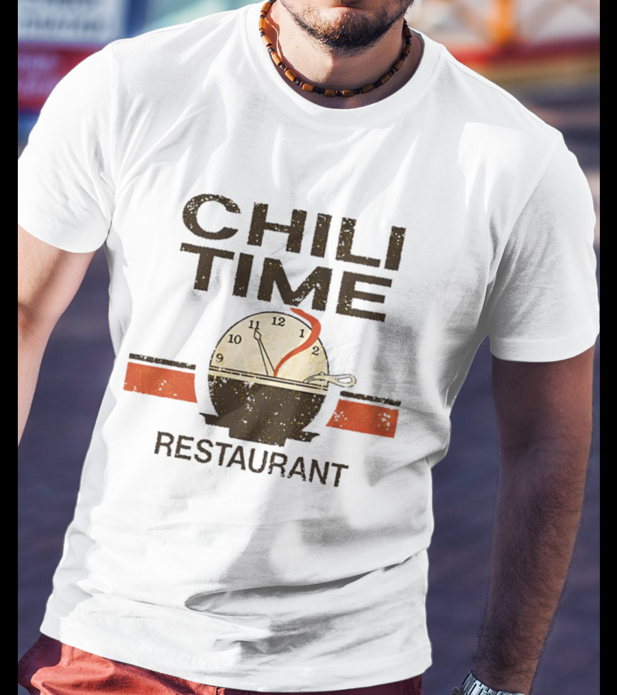 Chili Time Restaurant Spoon St Bernard Recreation Department T-Shirt