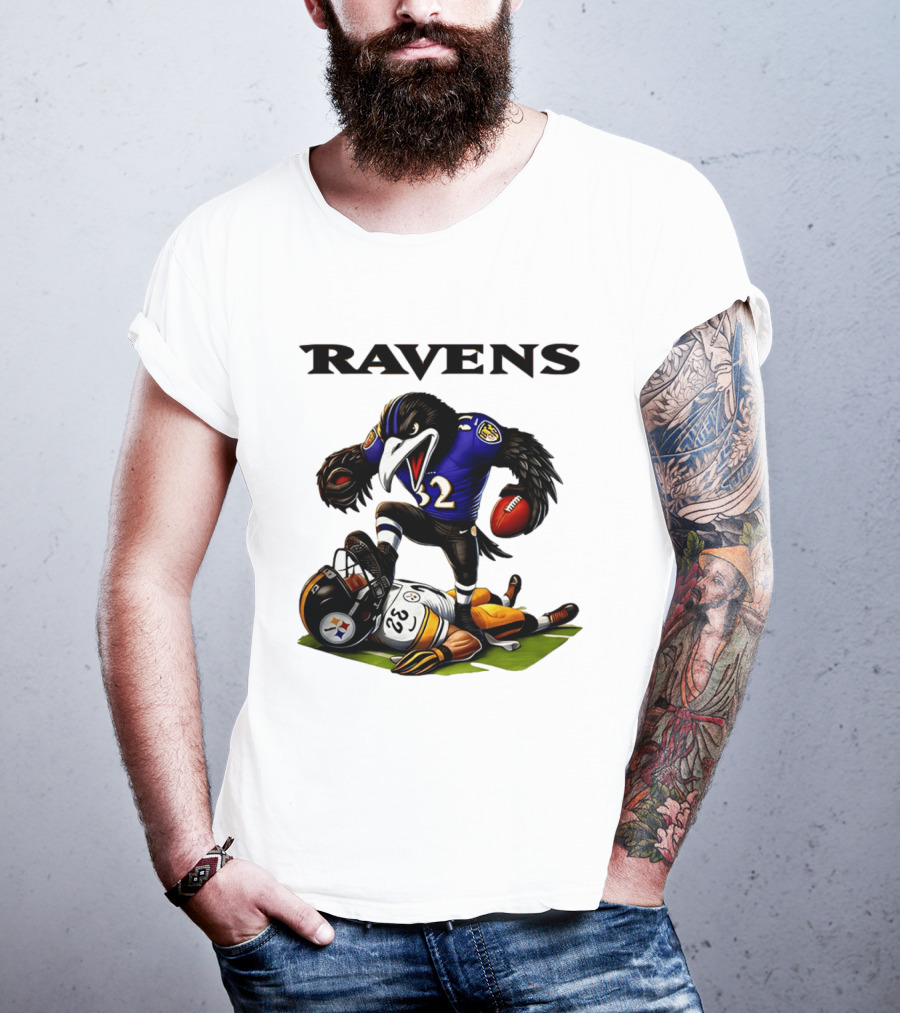 Ravens Vs Steelers Rivalry Intensity Football Battle T-Shirt