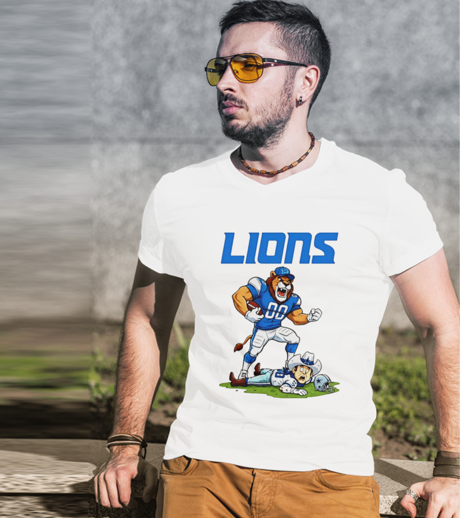 Detroit Lions Rivalry Victory Over Dallas Cowboys T-Shirt