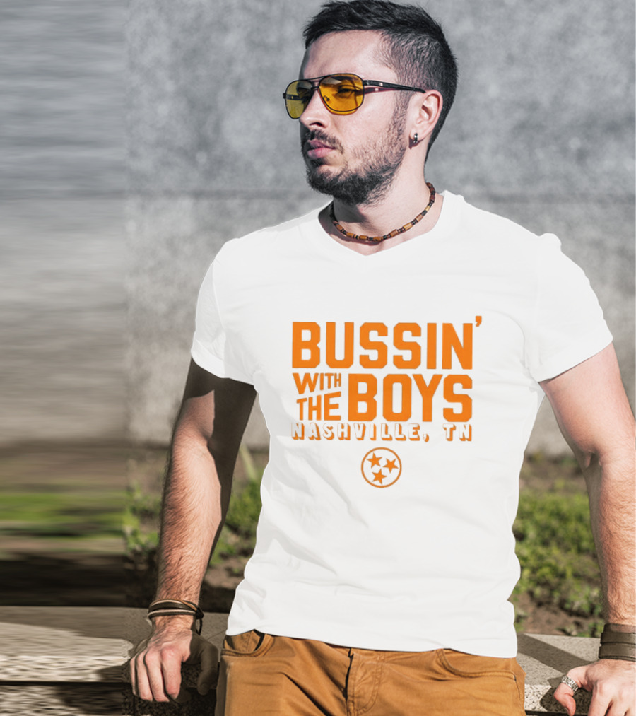 Bussin With The Boys Nashville TN Star Circle T-Shirt