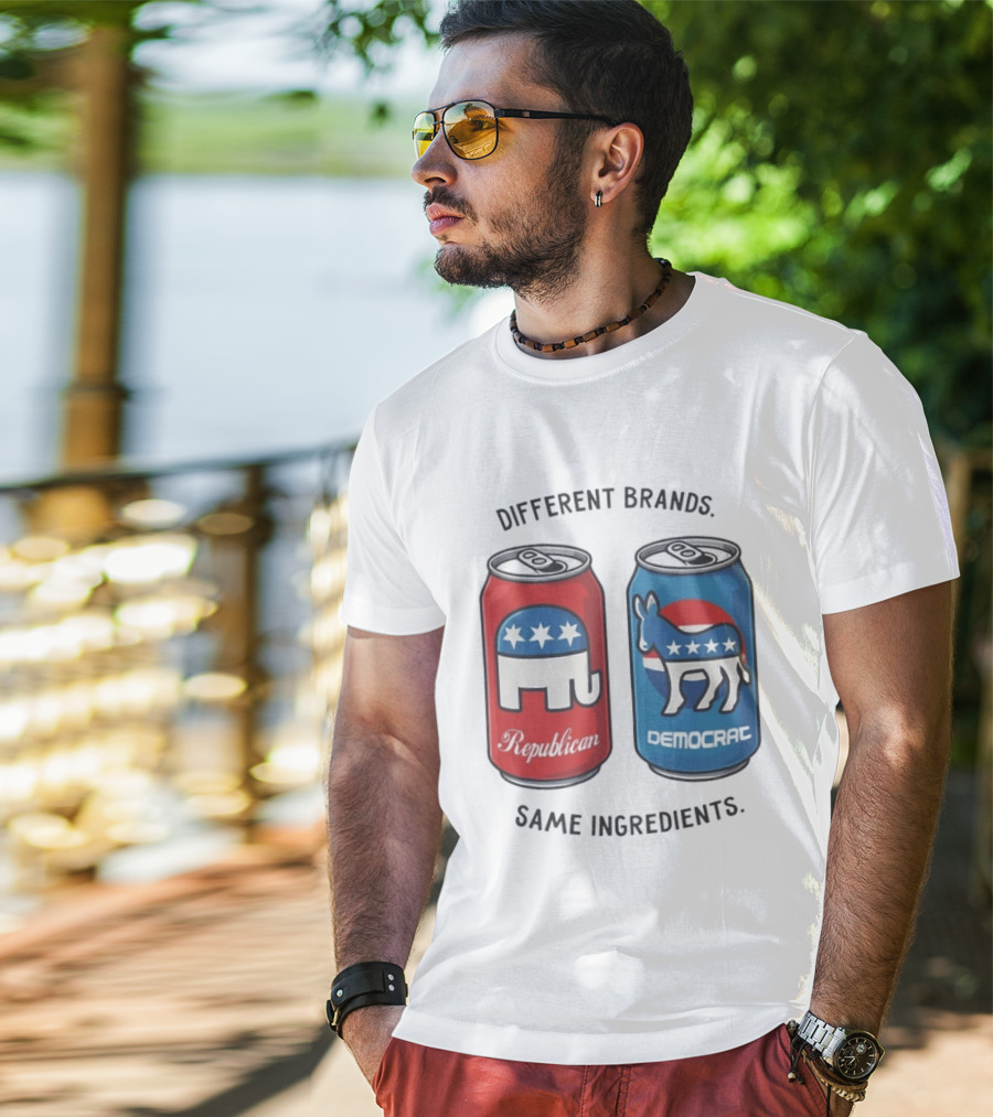 Republican Democrat Different Brands Same Ingredients T-Shirt