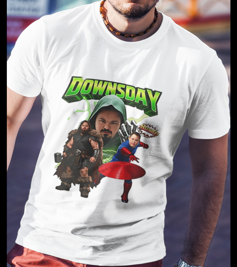 Donwsday Assemble Domesday X Down Syndrome Superhero T-Shirt