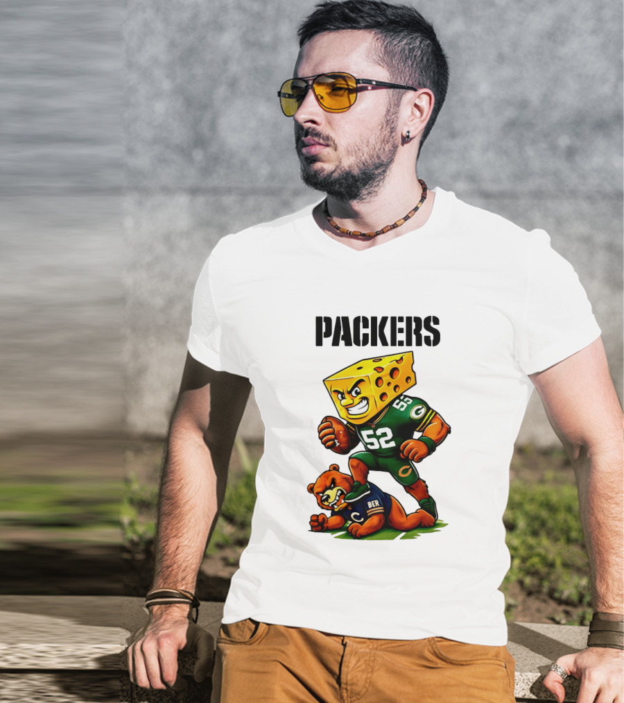 Packers Vs Bears Cheesehead Dominance Rivalry Showdown T-Shirt