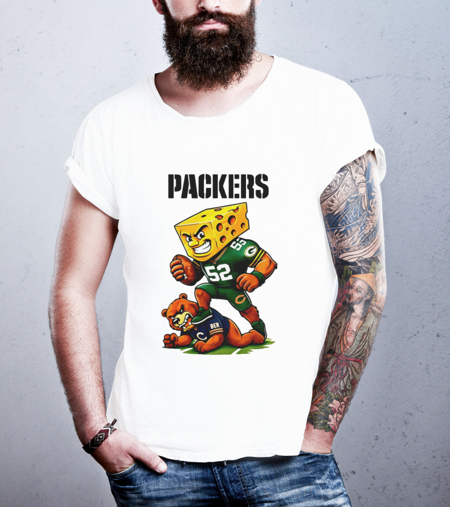 Packers Vs Bears Cheesehead Dominance Rivalry Showdown T-Shirt