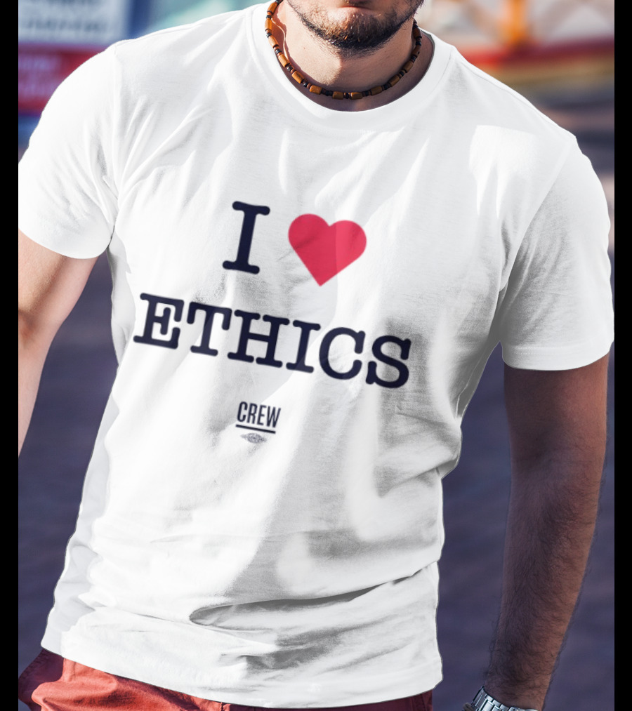 I Love Ethics Heart Crew T-Shirt