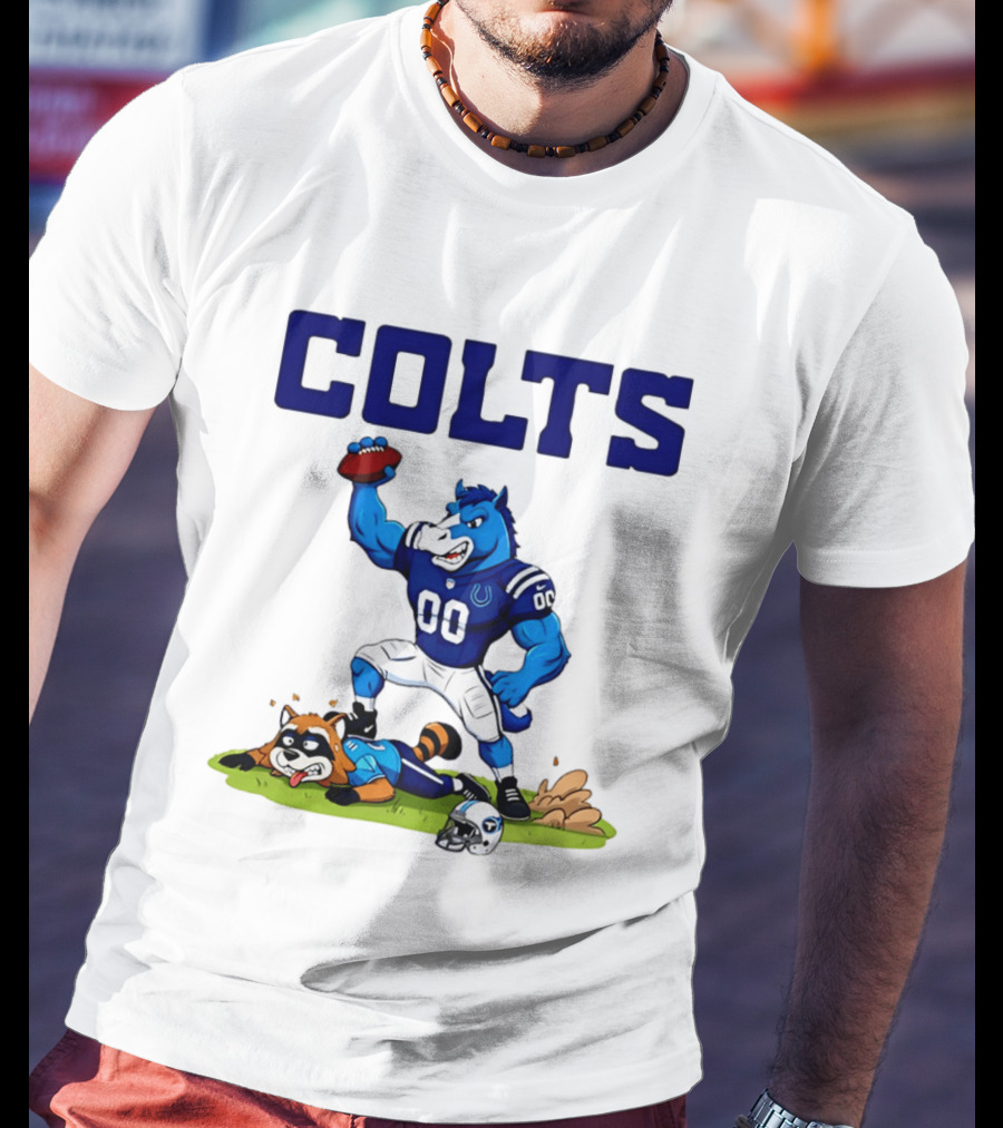Indianapolis Colts Rivalry Over Tennessee Titans Cartoon T-Shirt