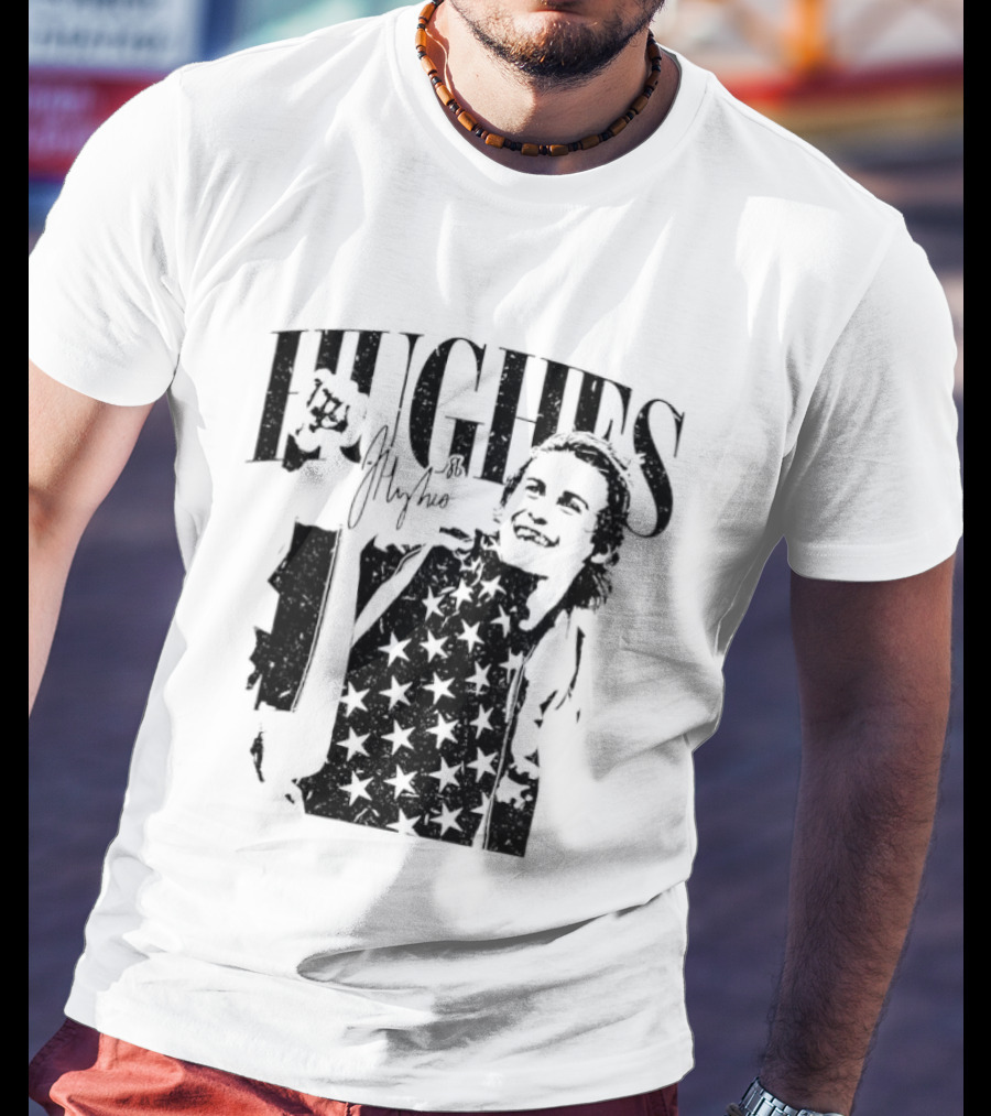 Hughes Jack Team USA Olympic Gold Medal Hockey 2026 Stars T-Shirt