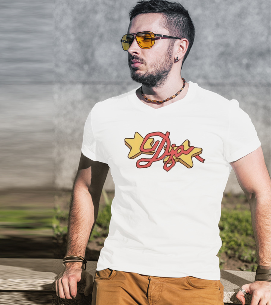 Juls Star Dia Red And Yellow Stars T-Shirt
