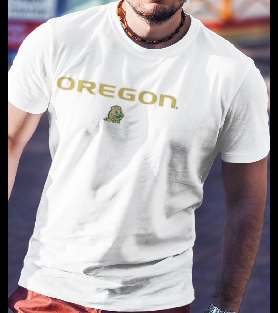 Oregon Ducks NCAA Football Oregon Wordmark Duck T-Shirt