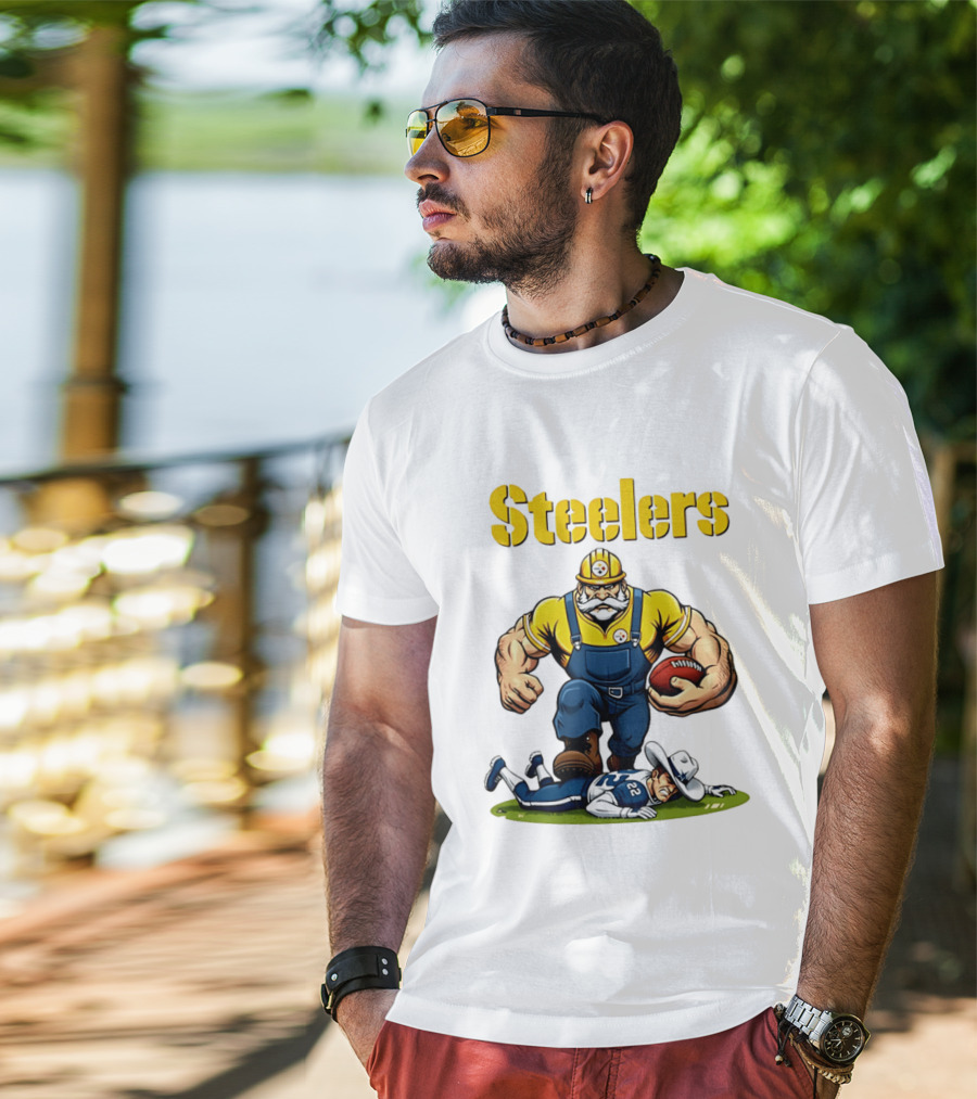 Pittsburgh Steelers Vs Dallas Cowboys Rivalries Football Cartoon T-Shirt