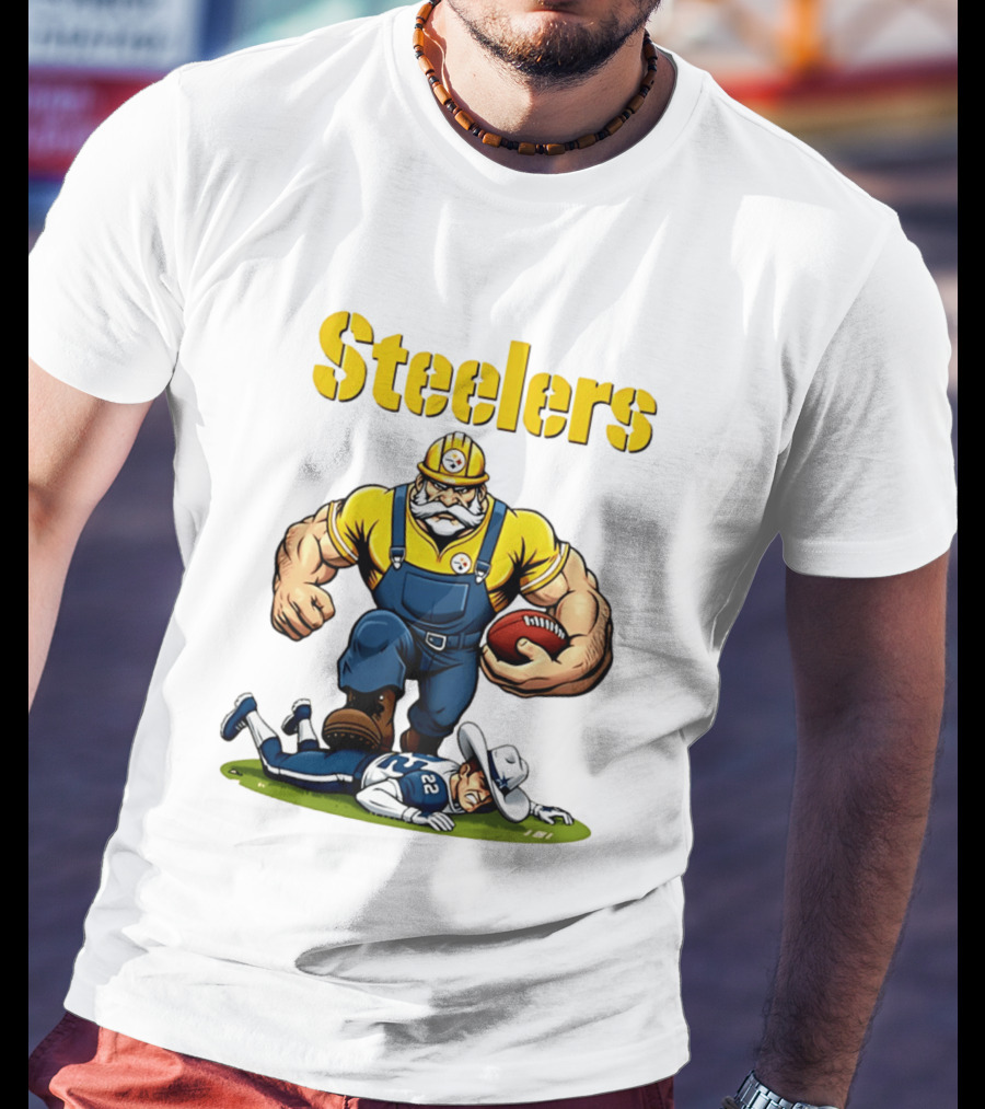 Pittsburgh Steelers Vs Dallas Cowboys Rivalries Football Cartoon T-Shirt