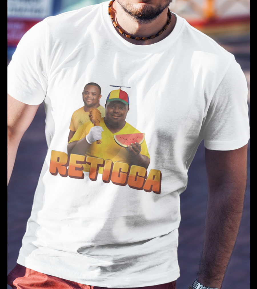 RETIGGA Fried Chicken Watermelon Meme Colorful Propeller Hat T-Shirt