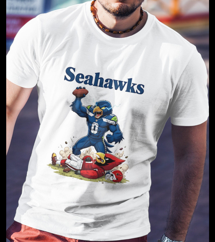 Seattle Seahawks Vs Arizona Cardinals Rivalry Victory Celebration T-Shirt