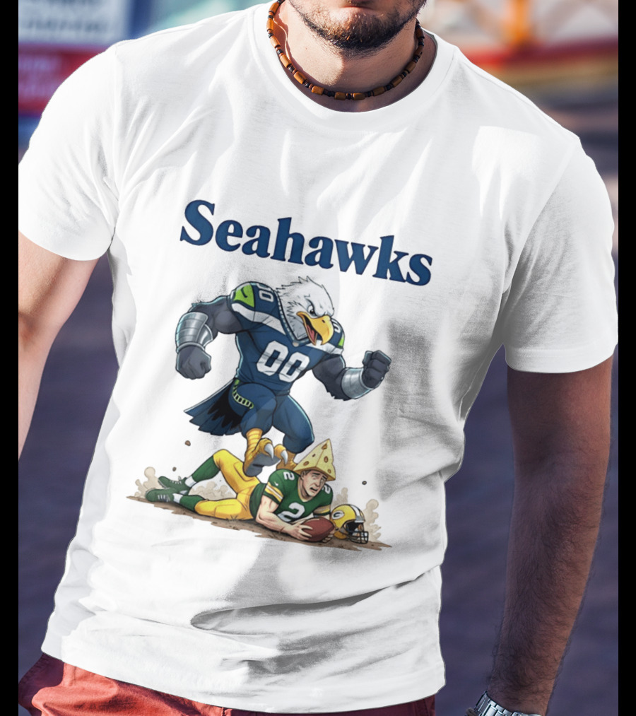 Seattle Seahawks Vs Green Bay Packers Rivalry Showdown T-Shirt