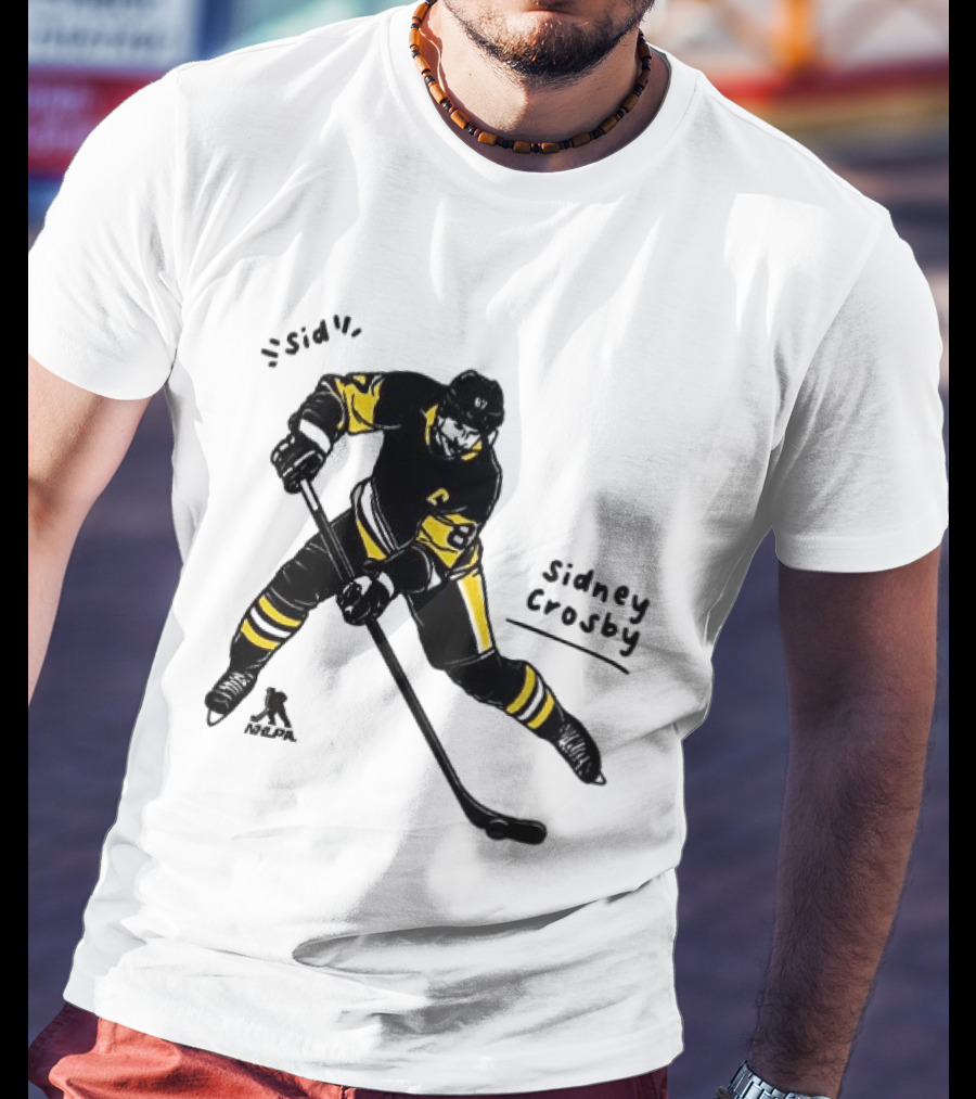 Sidney Crosby Pittsburgh Penguins Hockey Sid Cartoon Player T-Shirt