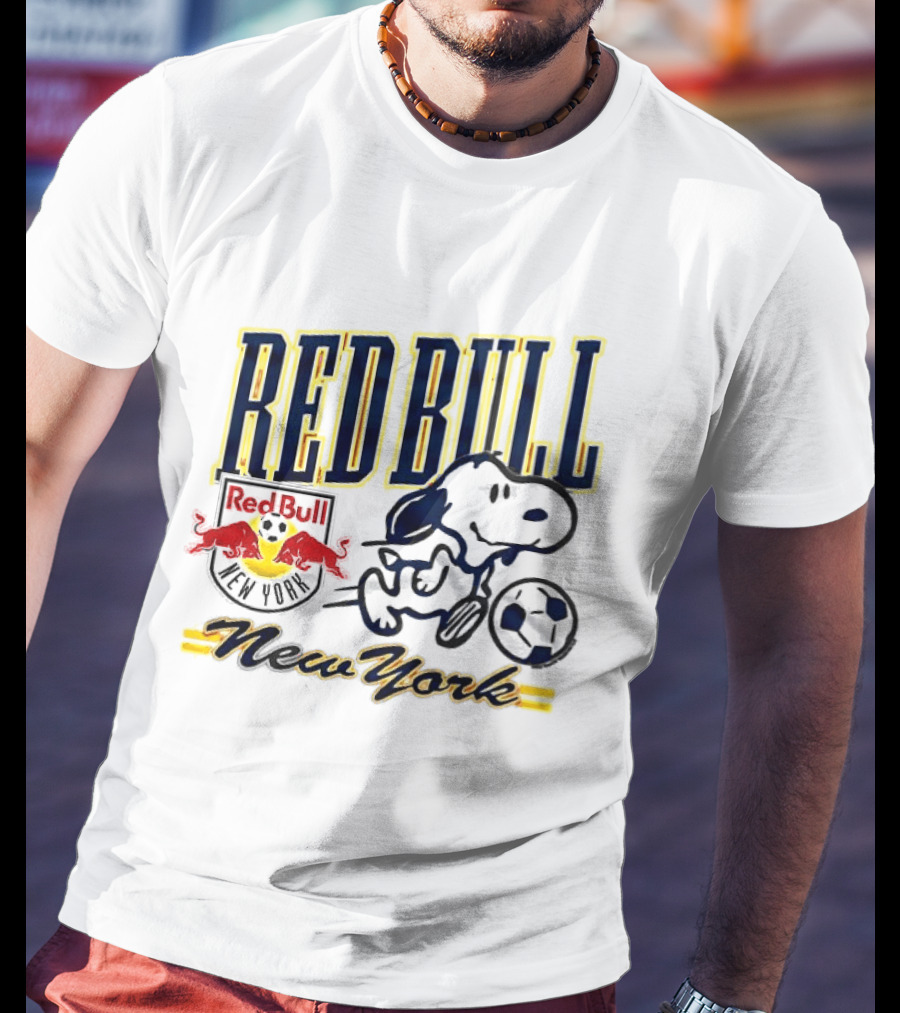 Red Bull New York Snoopy Peanuts Soccer T-Shirt