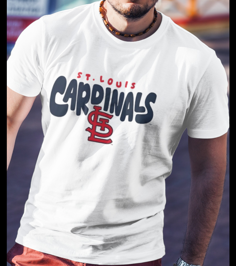 St Louis Cardinals Bubble Crew Neck STL T-Shirt