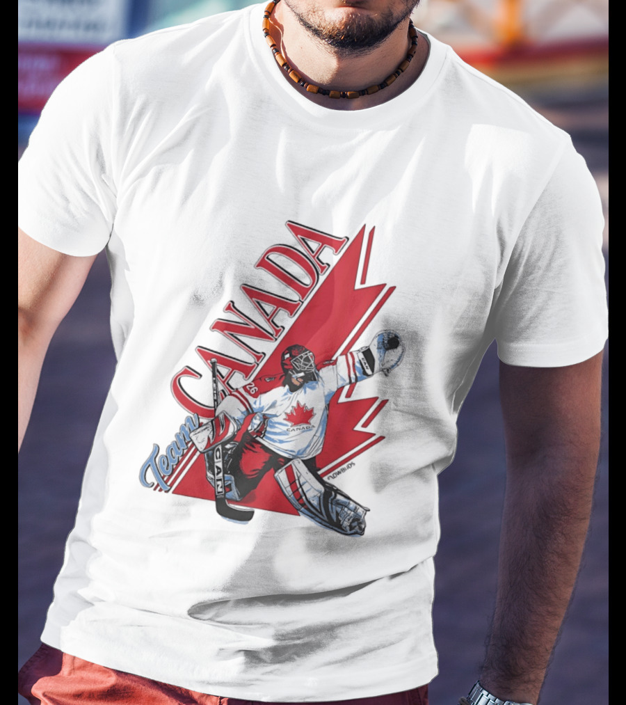 Team Canada Hockey Goalie Maple Leaf T-Shirt