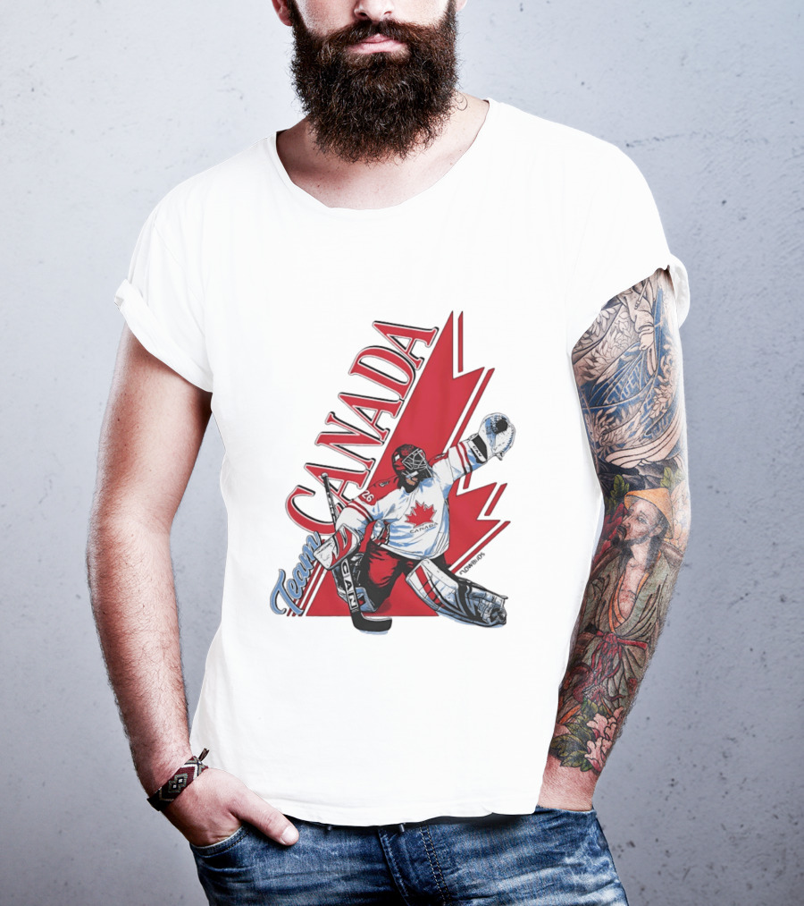 Team Canada Hockey Goalie Maple Leaf T-Shirt