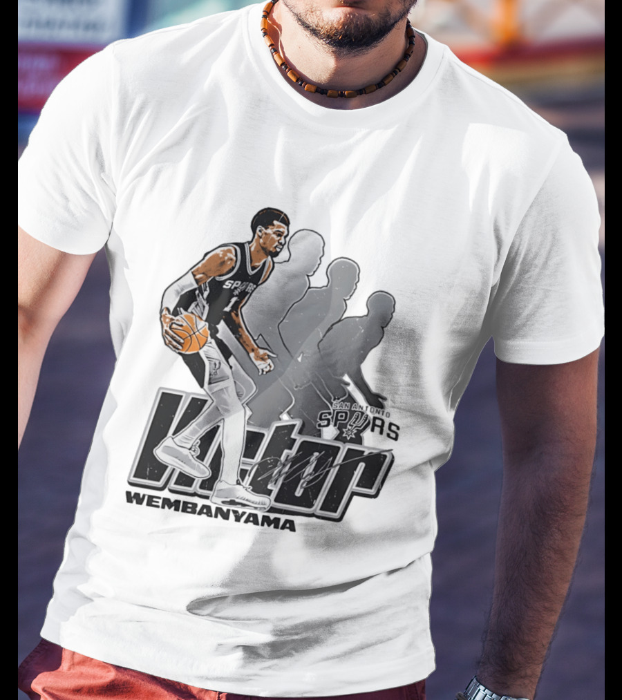 Victor Wembanyama San Antonio Spurs Basketball Action Spurs T-Shirt