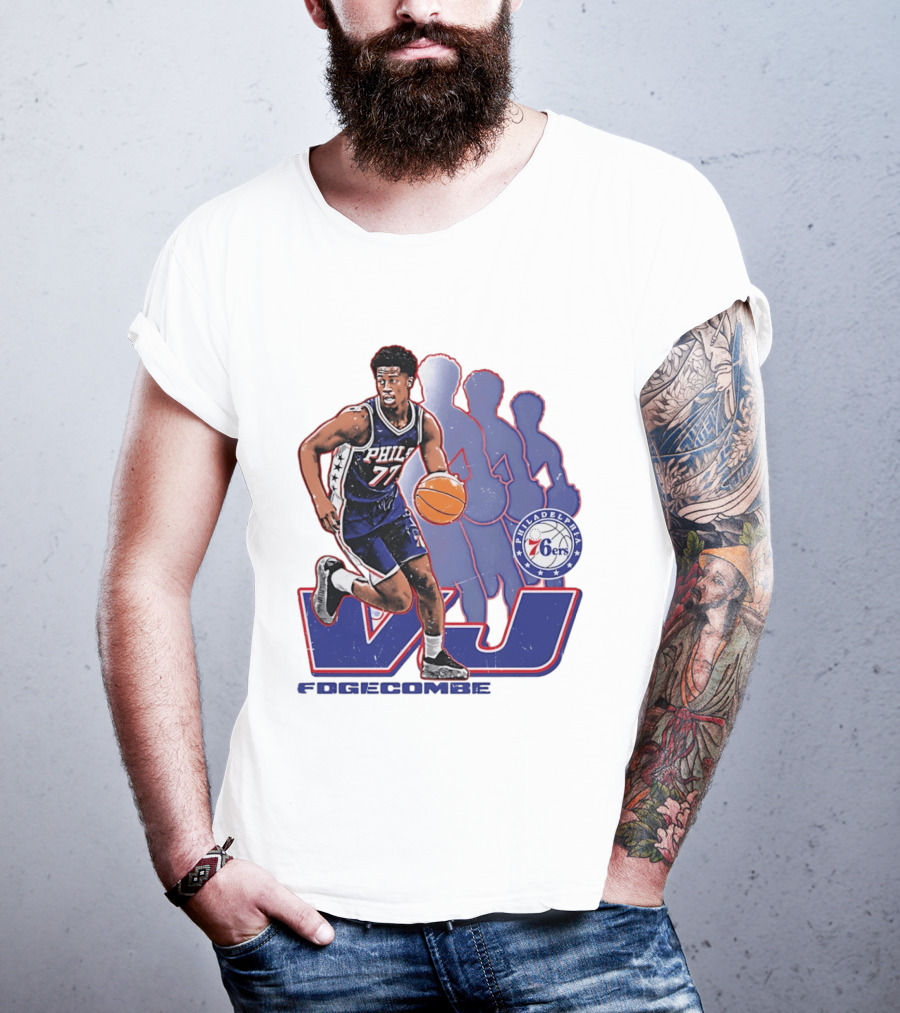 Philadelphia 76ers VJ Edgecombe Basketball Action T-Shirt